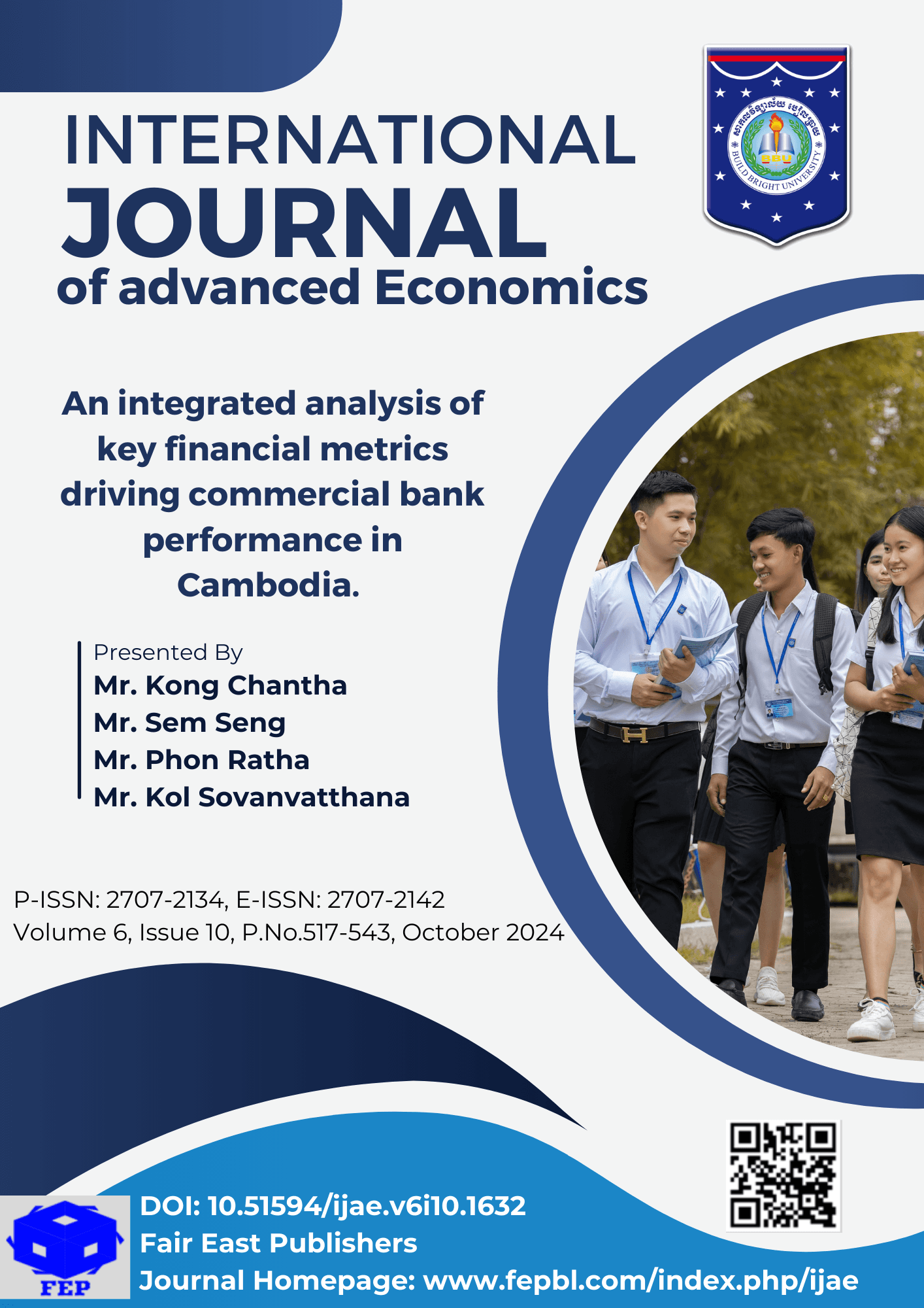 An integrated analysis of key financial metrics driving commercial bank performance in Cambodia - Weteka