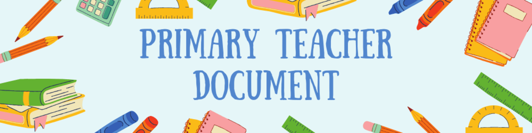 Primary Teacher Document Cover